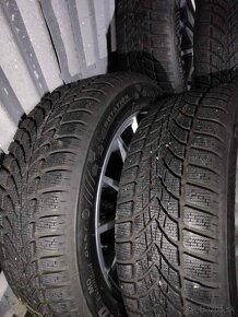 Zimná sada 4ks alu disky orig. MB 5x112 R18 pneu 215/55 R18 - 2