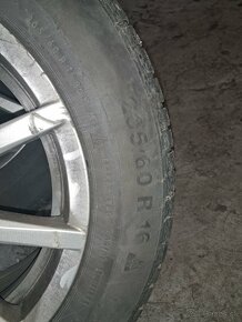 Kolesa + pneu zimne Continental 205/60 r16 na alu diskoch - 2