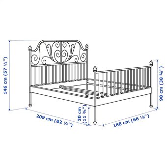 Manželská ikea posteľ 160x200 - 2