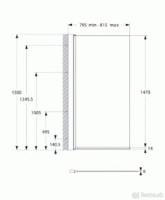 Synergy Ideal Standard vaňová zástena 80 cm - 2