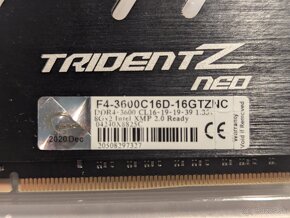 G.SKILL 16GB KIT DDR4 3600 MHz CL16 Trident Z RGB Neo - 2