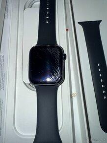 Predám Apple Watch Series 7 45mm Midnight Alu Mid Sport Band - 2