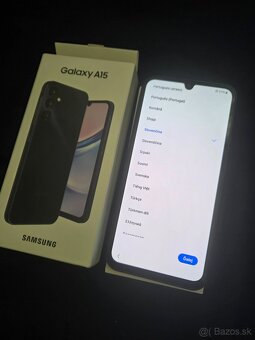 Samsung A15 4g dual sim tmavo modrý v záruke do 8 2026 nepou - 2