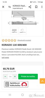 Korado radyk klasika 600/400 - 2