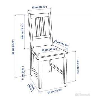 Jedálenské stoličky Stefan Ikea - 2