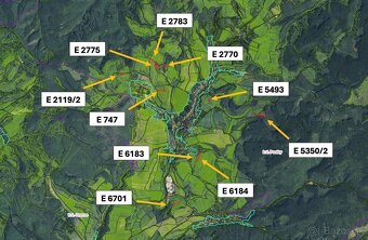 Poniky – 12.701 m2 ORNÁ PÔDA a LESY – Na Predaj - 2