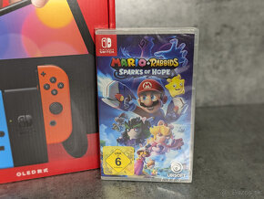 Nintendo Switch OLED 64GB + Super Mario Rabbids - 2