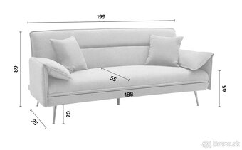 Predám rozkladaciu pohovku LANA (Möbelix) - 2