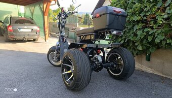 Elektrický Harley trojkolesový – výkonný 2000 W motor - 2