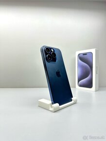 iPhone 15 PRO BLUE TITANIUM ORIGINÁL STAV PRÍSLUŠENSTVO - 2