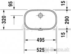 Vstavane umyvadlo DURAVIT D-CODE nove - 2