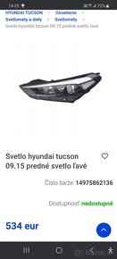 HYUNDAI TUCSON  PREDNÉ LAVÉ SVETLO - 2