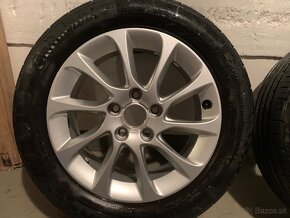 4ks elektróny orig. Audi 205/55 R16 s letnými pneu - 2