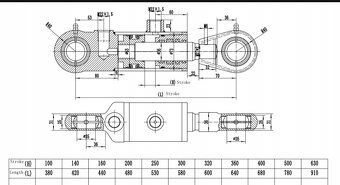 Hydraulický piest valec - 2