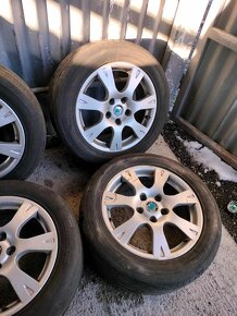 4ks alu disky orig. Škoda 5x112 r16 pneu 205/55 r16 - 2