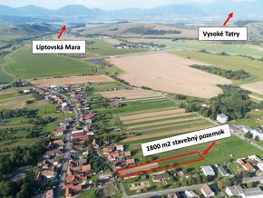 REZERVOVANÝ 1800 m2 STAVEBNÝ POZEMOK pri Liptovskej Mare - 2