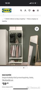 MACKAPÄR šatnikový/vešiakový stojan ikea - 2