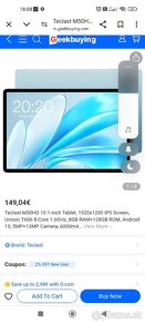 Teclast M50HD 8GB RAM+128GB 6000mAh 4G SIM/Micro SD Slot  - 2