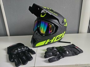 Prilba (Enduro/Motocross) + okuliare - 2