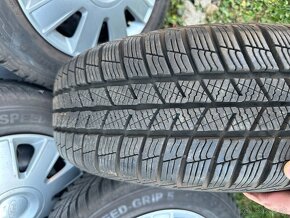 Plechové disky +Zimne pneu Barum 195/65 R15 5x108 - 2