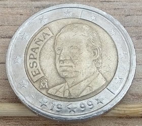 2 Euro Espaňa 1999 pšeničnoražba , cenu ponuknite - 2