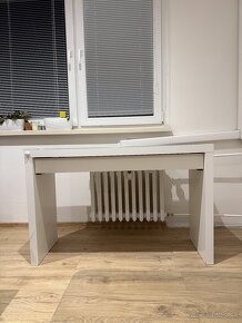 MALM Toaletný stolík, biela, 120x41 cm - 2