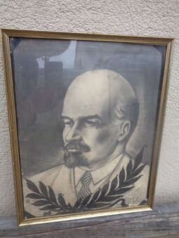 obraz, V.I.Lenin signovane, 1950 rok. - 2