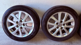 16" ALU DISKY 5x114,3 R16 ORIG MAZDA + LETNÉ PNEU 205/55 R1 - 2