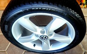 alu R17 5x112, zimné pneu 205/50, orig. Audi A3 + VW Golf - 2