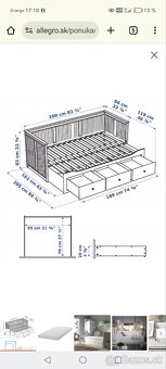 Predam roztahovaciu postel IKEA HEMNES - 2