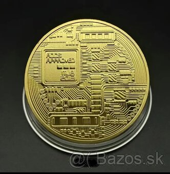 Pamätna pozlatena minca BIT-COIN - 2