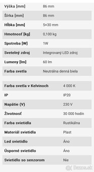 Schodiskové svetlo EMITHOR STEP, rustikálne svetlo LED - 2