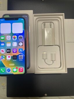 Apple iphone X (10) 256 GB white, mobil, telefón - 2