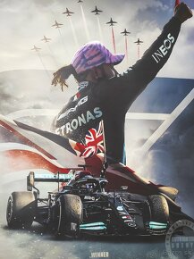 Lewis Hamilton poster, plátno 50x70, Max Verstappen - 2
