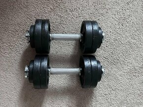 Tunturi UtilityBench nastavitelna lavica + 2x12kg jednorucky - 2