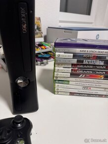 Predám xbox 360 slim v čiernej verzii s pamäťou plus hry - 2