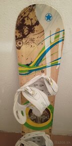 147 cm snowboard RAVEN s viazanim - 2