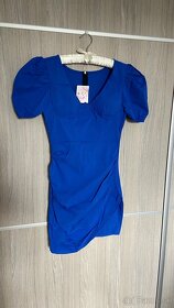 Modré krátke šaty - 2
