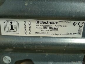 Rozpredam práčku Electrolux EWT1366HGW na NAHRADNE DIELY - 2