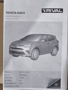 Vzpery kapoty Toyota Rav4 2013-2018 - 2