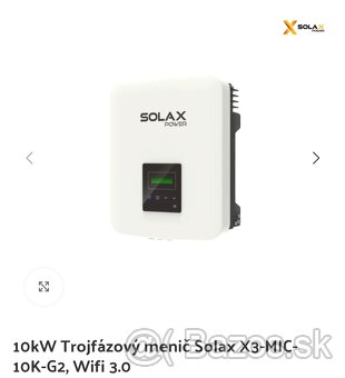 Solax 10kW 3 fázovy on grid striedač - 2