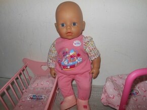 Bábika New BABY BORN- postieľka, nosič - 2