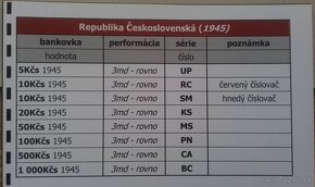 Bankovky - ČSR (1945) - 2