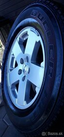 alu R18 5x127 orig. Jeep, + senzory + pneu 255/70 - 2