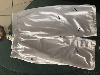 NOVÉ NIKE originál white pánske športové/capri nohavice L/XL - 2