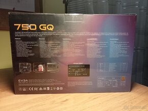 Predám nový EVGA 750 GQ – 750W PSU, 80+ Gold, semi-modulárny - 2