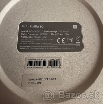 Mi Air Purifier 3C - čistička vzduchu Xiaomi - 2