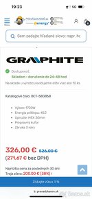 Predám 3x použité búracie kladivo Graphite - 2