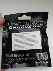 Powerbanka 1500mAh s micro USB konektorom - 2