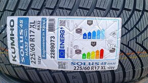 Predám celoročné pneu 225/60 R17 - 2